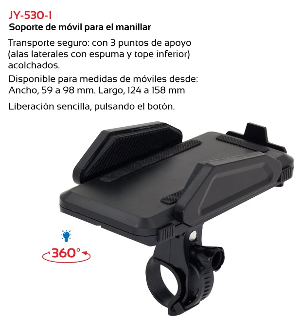 SOPORTE MOVIL BICICLETA TKX MANILLAR